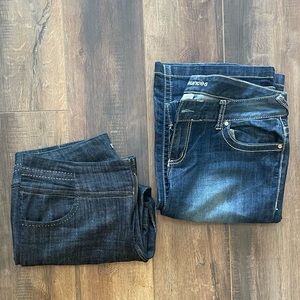 XL Tall Jeans - Comfortable Slight Stretch Denim, Flare Leg, Long Length Jeans